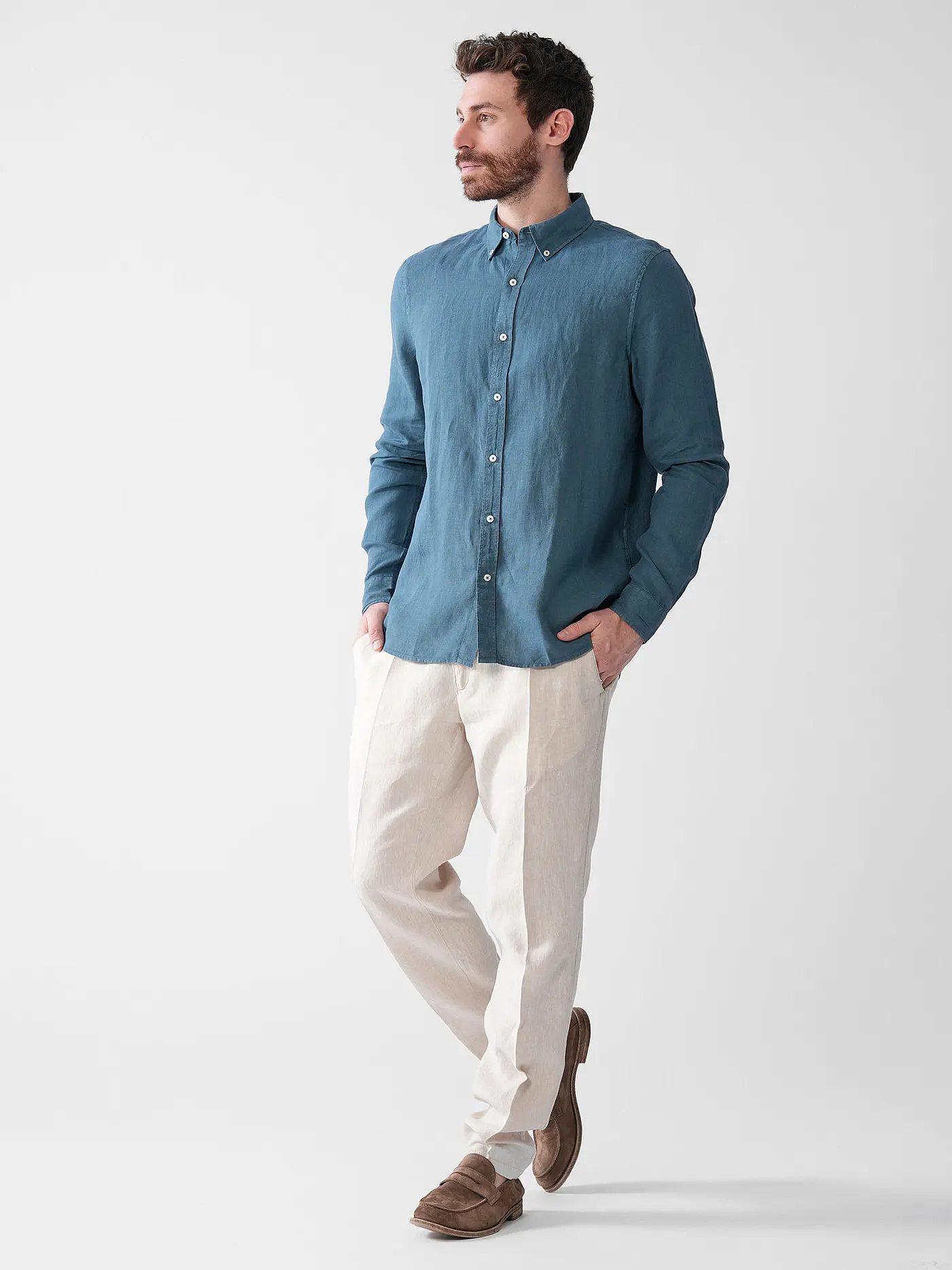 ECOALF | Leinenhemd MALIBUALF | blau